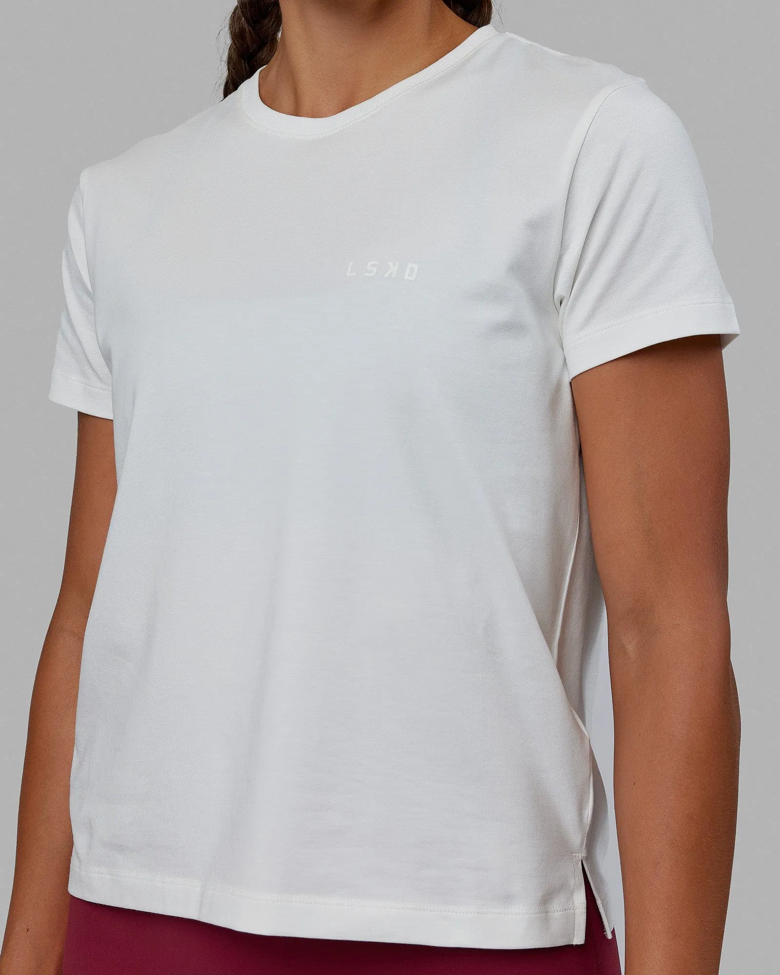 Deluxe PimaFLX Tee - Off White sold by LSKD product image thumbnail 5