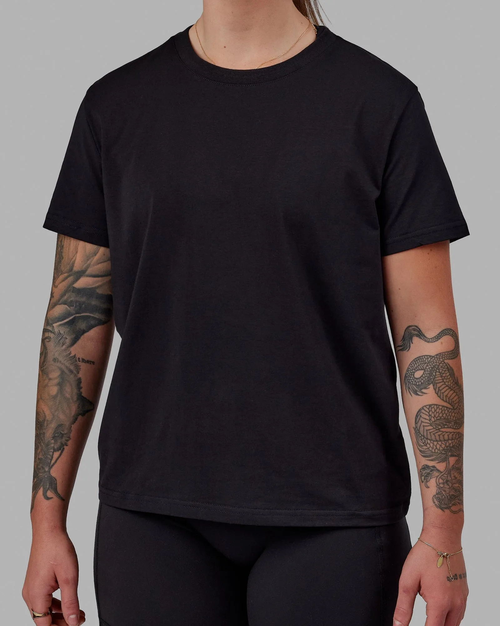 Love The Run FLXCotton Tee - Black-White sold by LSKD product image thumbnail 5