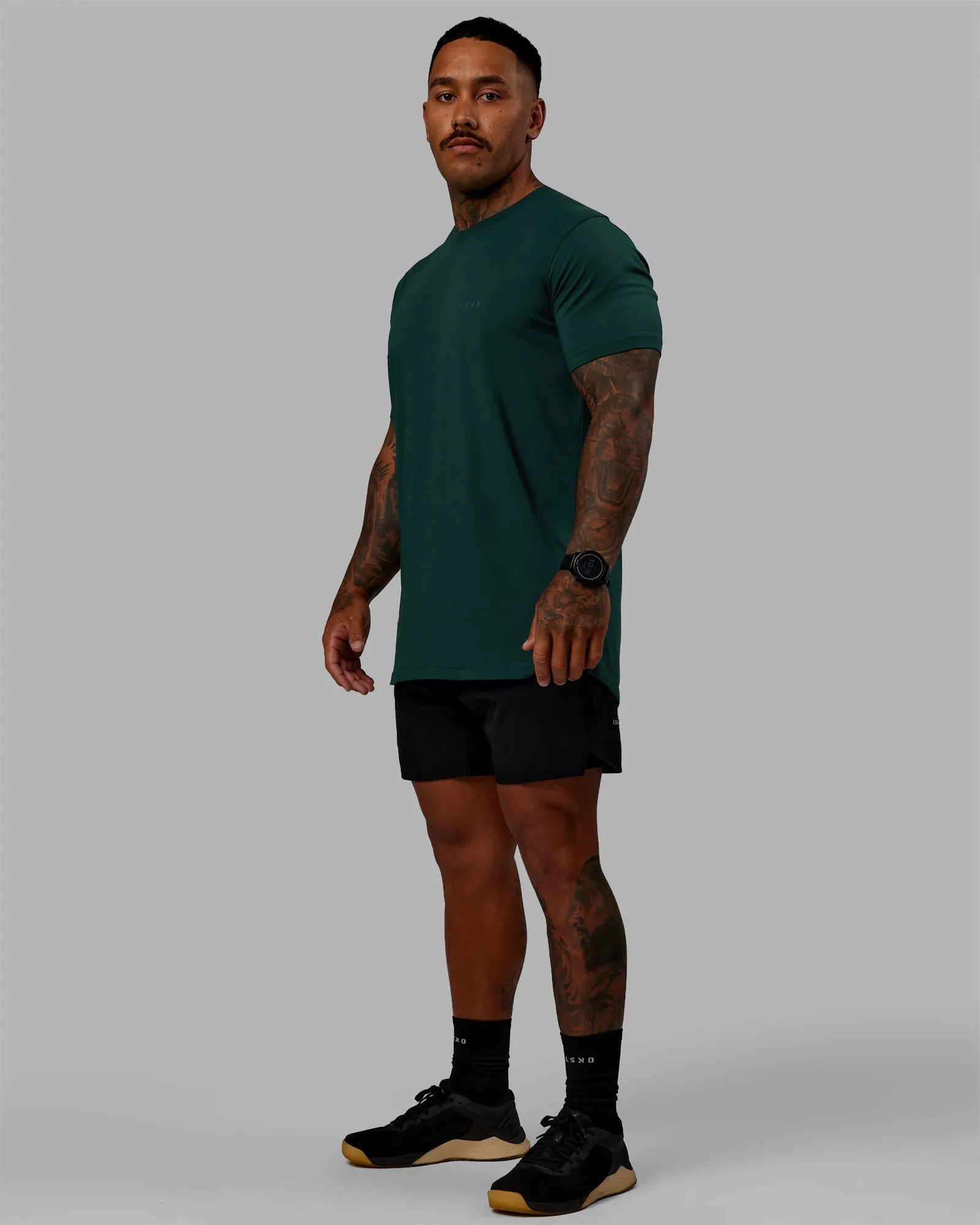 Deluxe PimaFLX Tee - Dark Moss sold by LSKD product image thumbnail 2