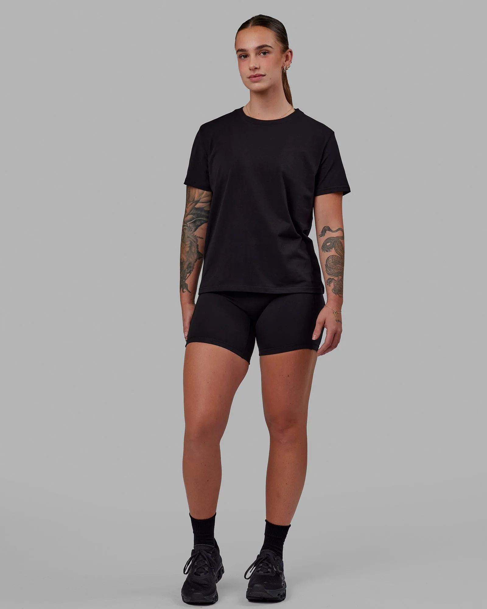 Love The Run FLXCotton Tee - Black-White sold by LSKD product image thumbnail 2