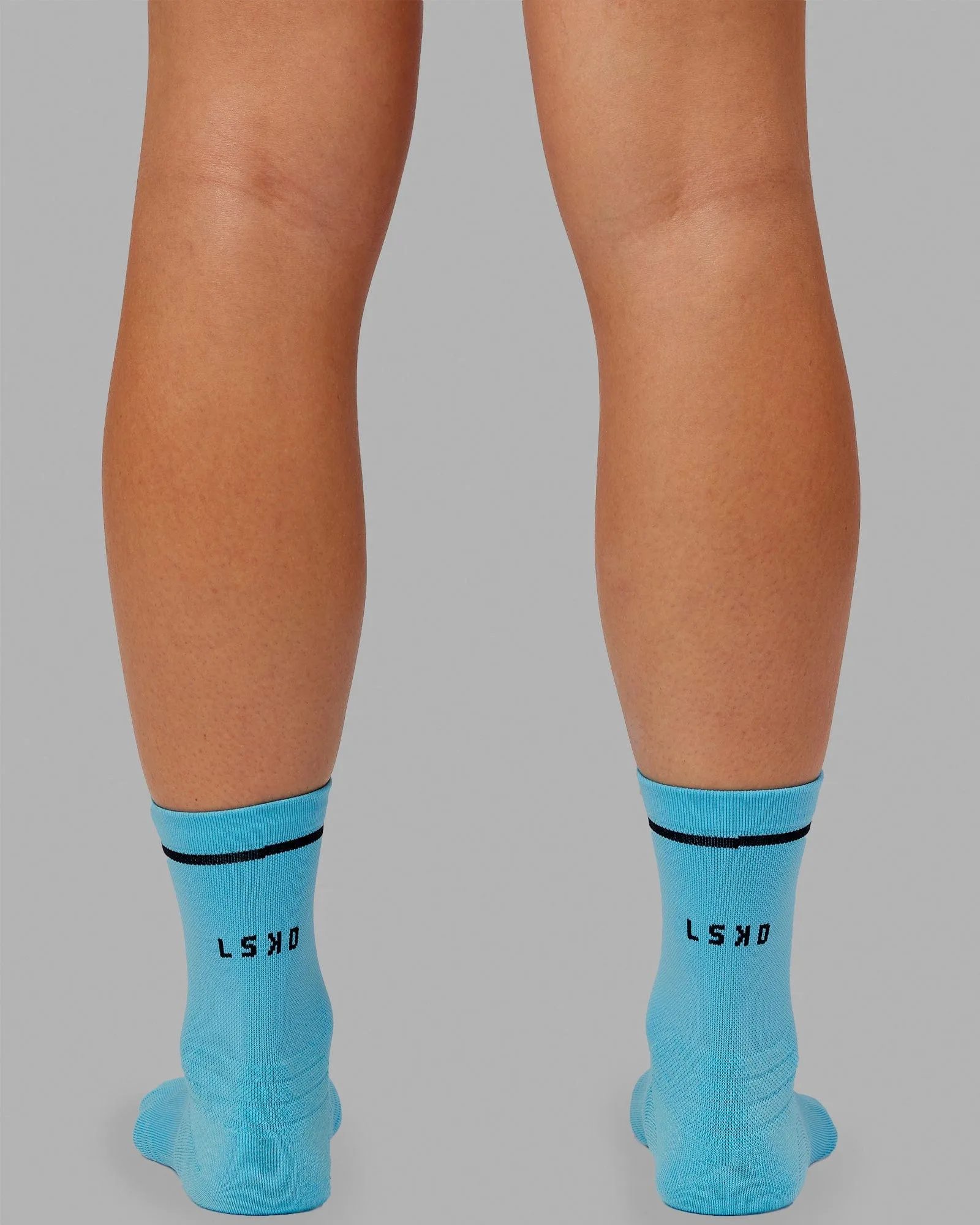 Fast Performance Quarter Socks - Neon Blue-Black sold by LSKD product image thumbnail 3