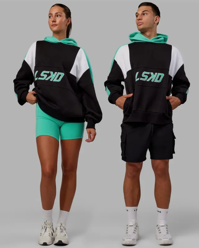 Unisex Slam Hoodie Oversize - Black-Aquatic Awe sold by LSKD