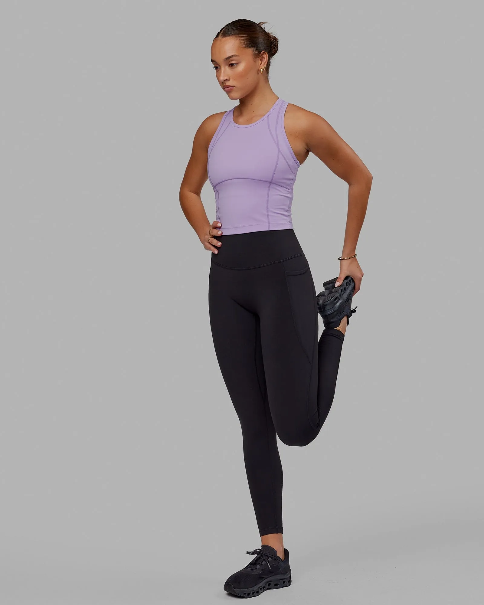 Fusion Full Length Tight - Black-Black sold by LSKD product image thumbnail 3