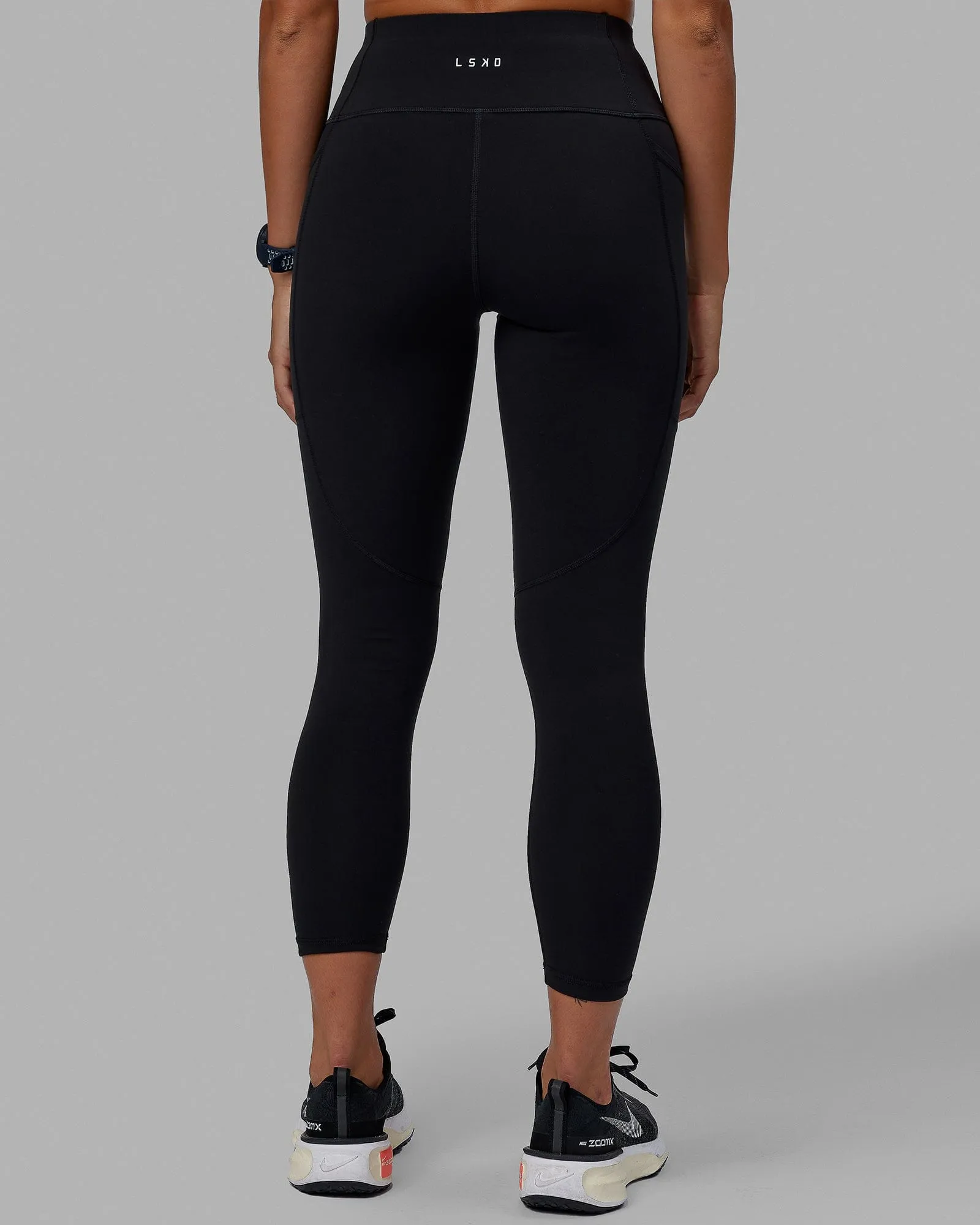 Rep 7/8 Length Tights - Black-Ultra Pink sold by LSKD product image thumbnail 4