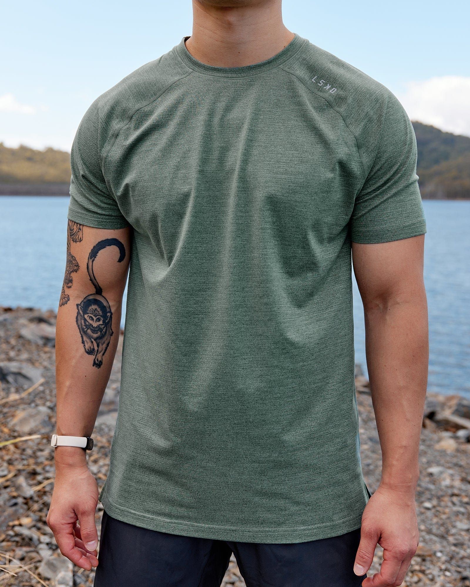 Perform VapourFLX Tee - Dark Forest sold by LSKD product image thumbnail 3