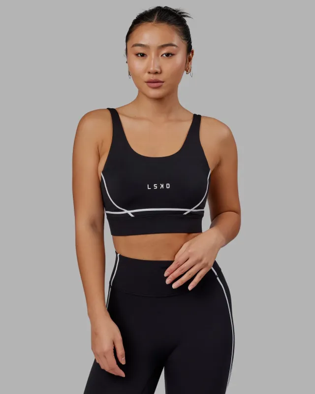 Pulse Sports Bra - Black sold by LSKD