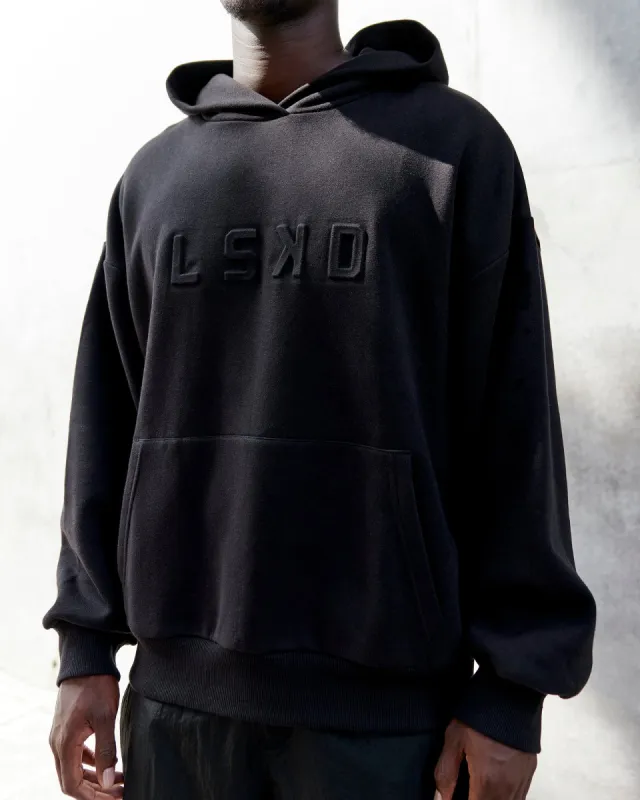 Unisex Stamped Hoodie Oversize - Black sold by LSKD