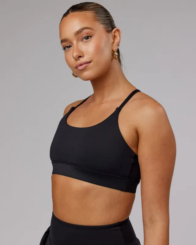 Advantage Sports Bra - Black sold by LSKD