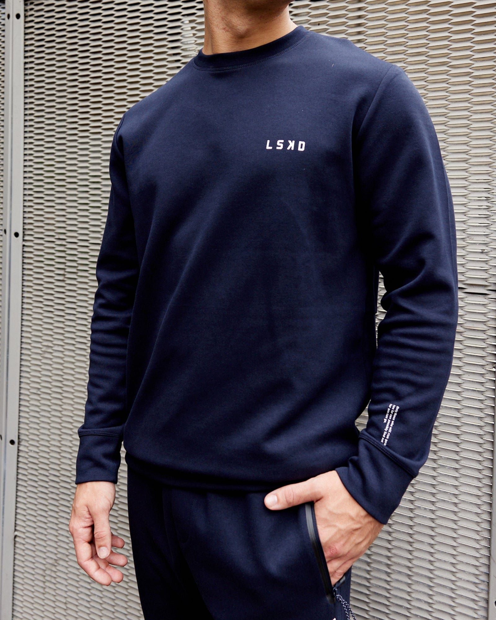 Athlete ForgedFleece Sweater - Dark Navy sold by LSKD product image thumbnail 5