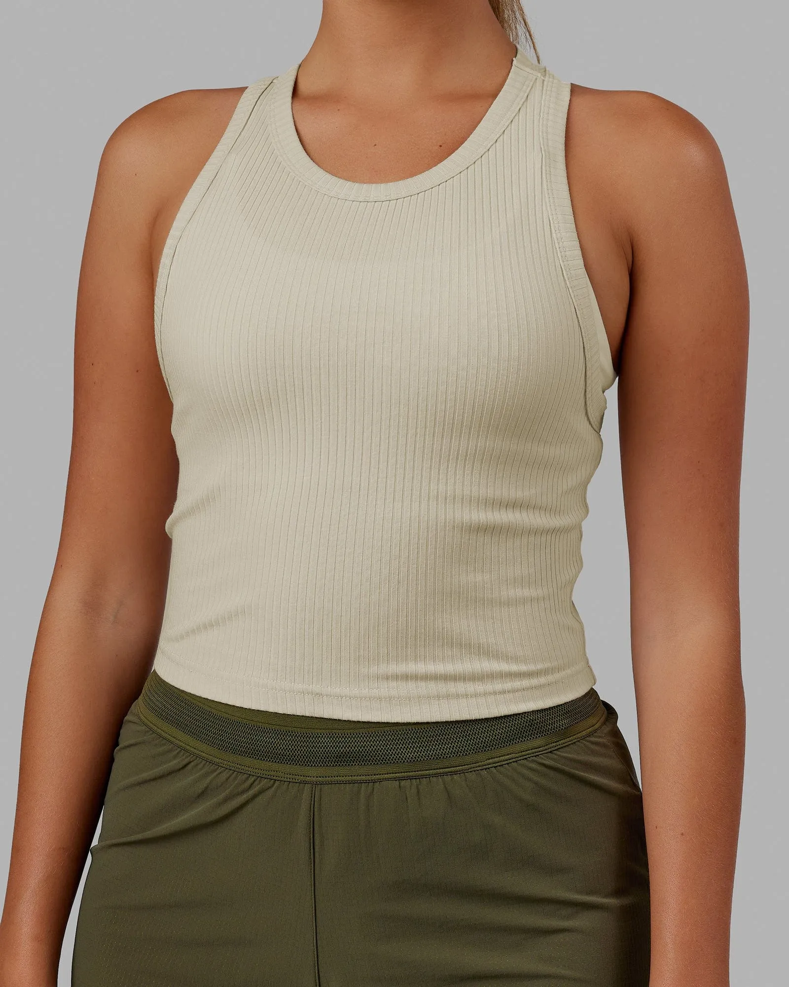 Squad Ribbed Tank - Bone sold by LSKD product image thumbnail 4