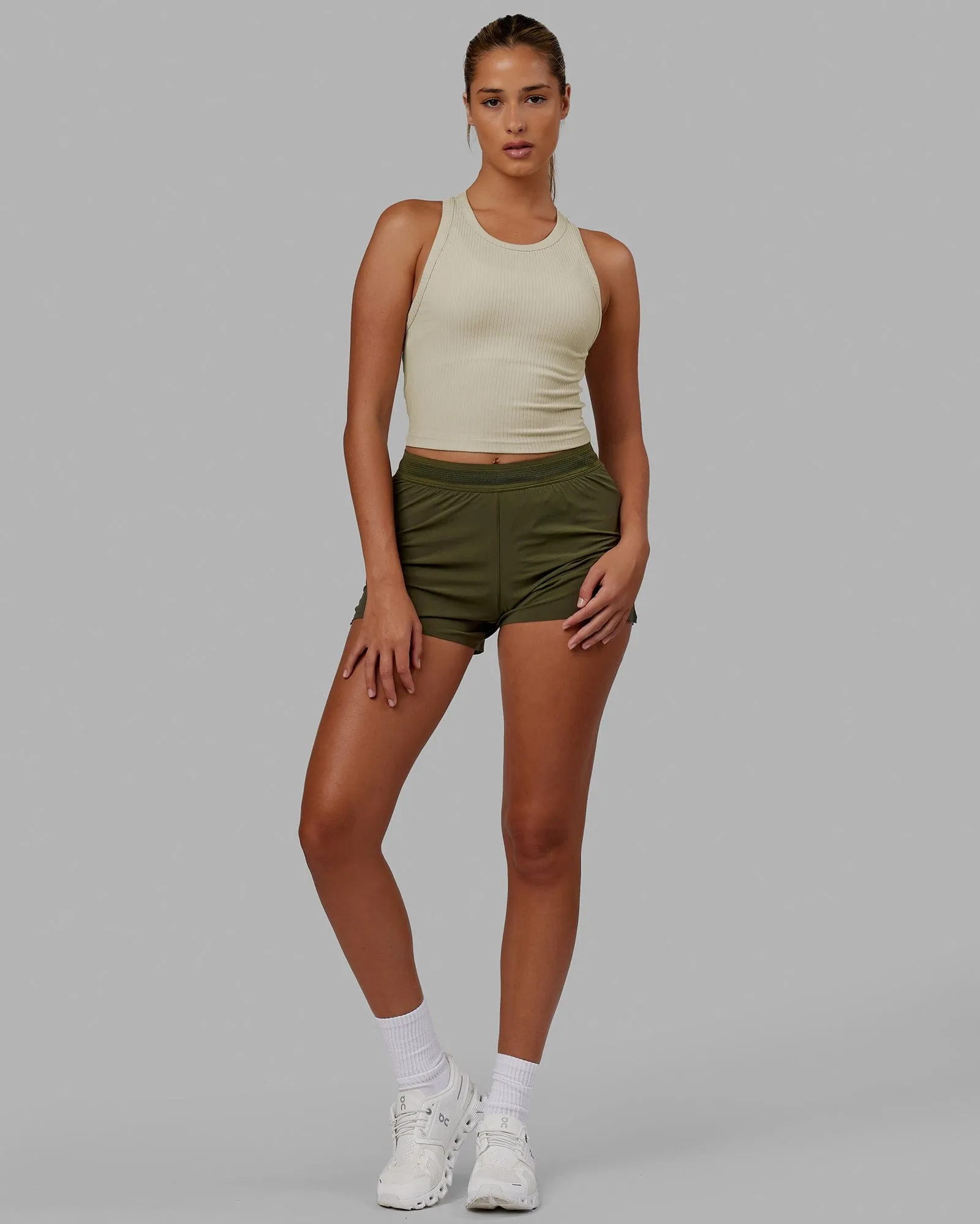 Squad Ribbed Tank - Bone sold by LSKD product image thumbnail 2