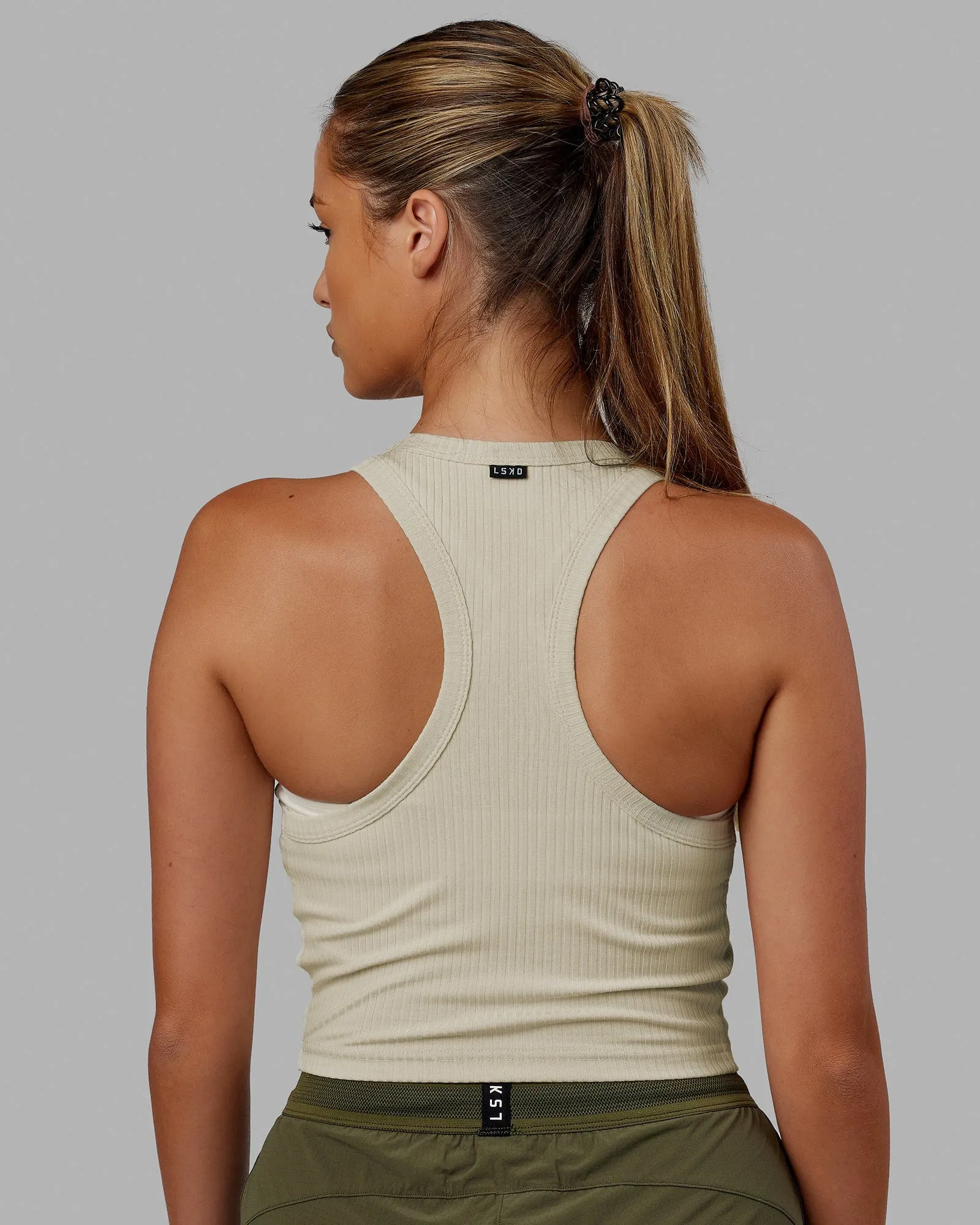 Squad Ribbed Tank - Bone sold by LSKD product image thumbnail 5