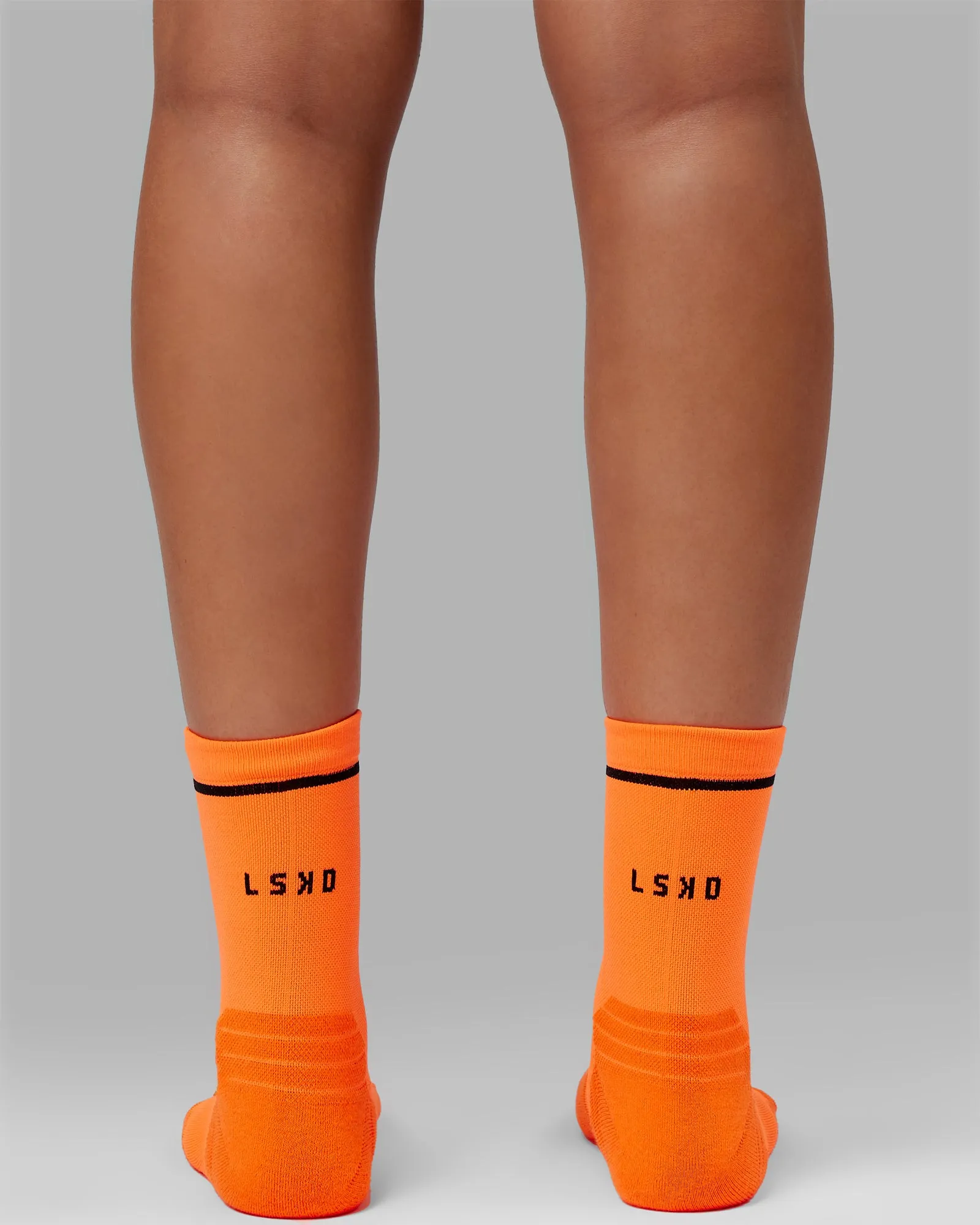 Fast Performance Quarter Socks - Neon Orange-Black sold by LSKD product image thumbnail 2