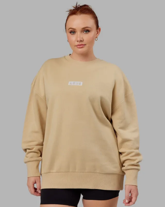 Unisex Cornerstone Sweater Oversize - Pale Khaki made by LSKD