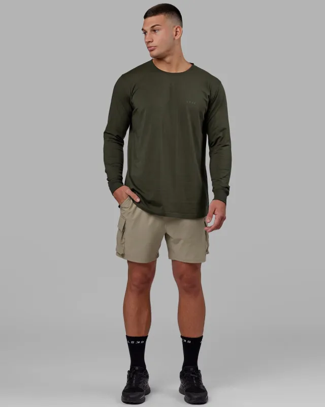 Deluxe PimaFLX LS Tee - Forest Night made by LSKD