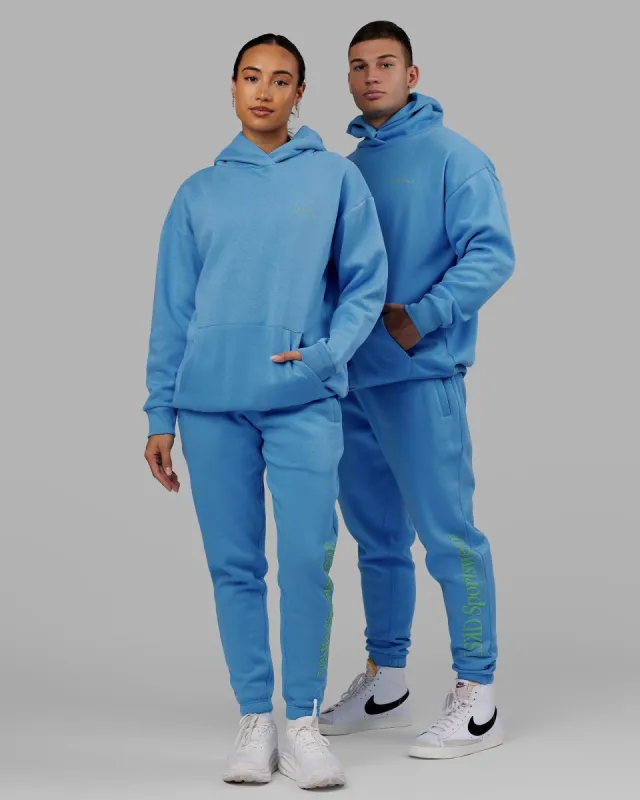 Unisex Motion Hoodie Oversize - Azure Blue sold by LSKD