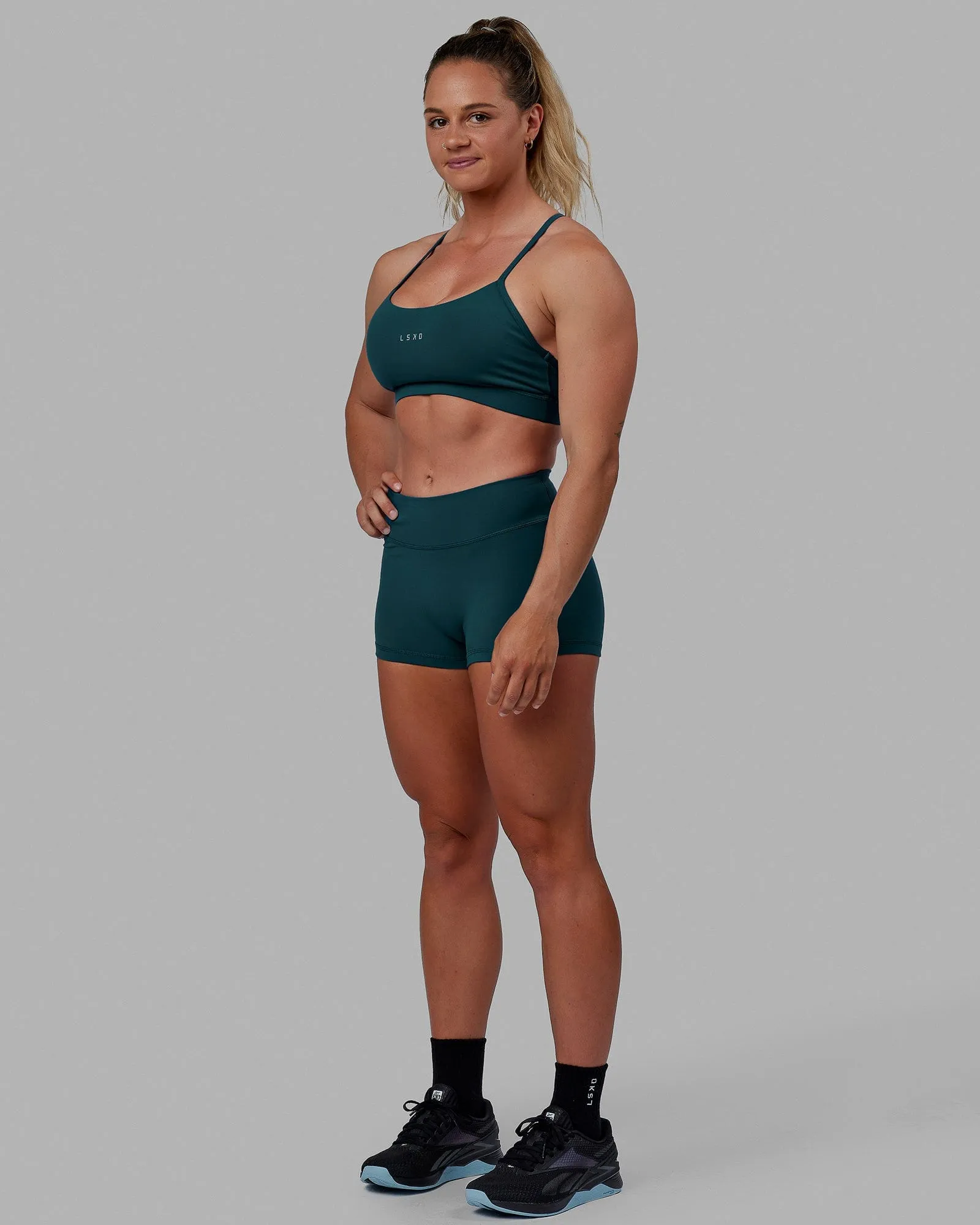 Lift Sports Bra - Tidal Teal sold by LSKD product image thumbnail 4