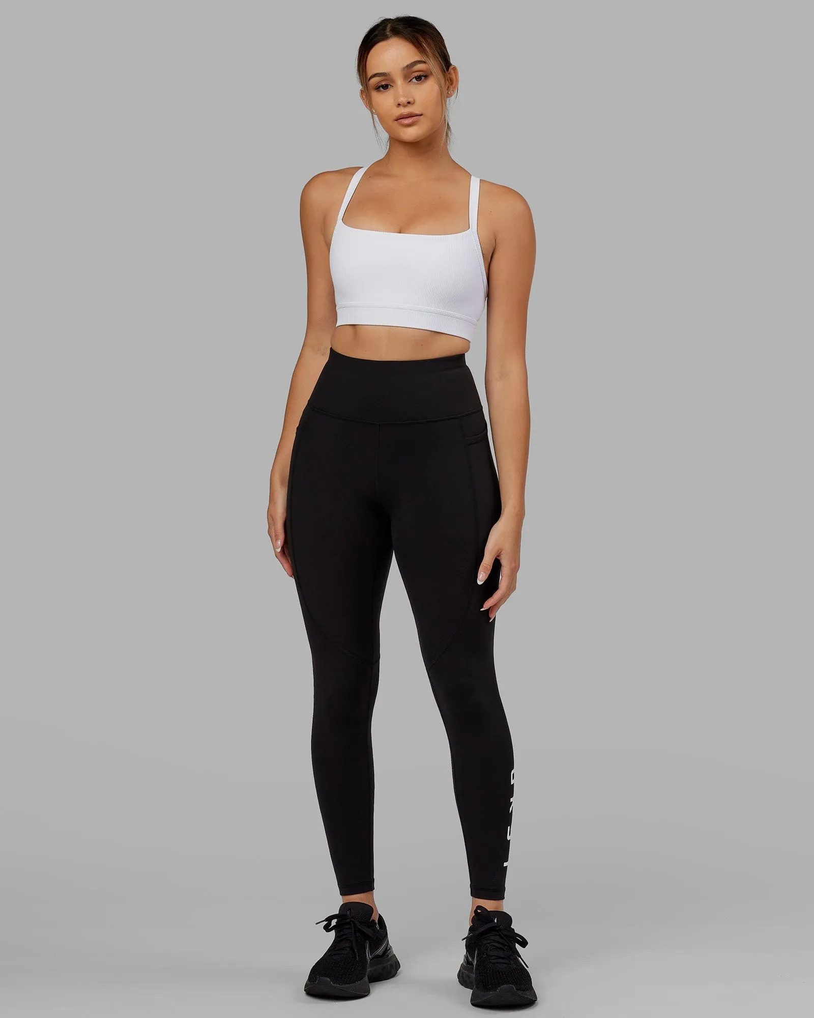 Momentum Ribbed Sports Bra - White sold by LSKD product image thumbnail 5