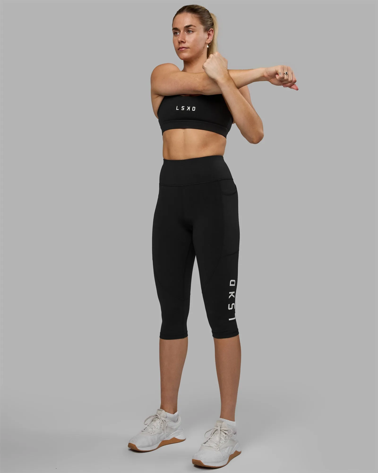 Rep 3/4 Length Tight - Black-White sold by LSKD product image thumbnail 3