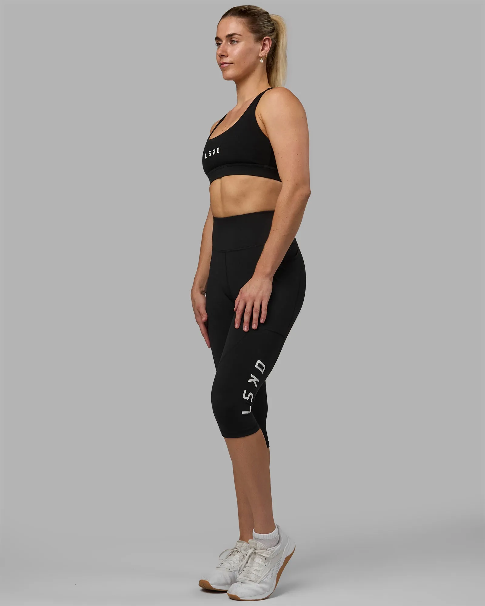Rep 3/4 Length Tight - Black-White sold by LSKD product image thumbnail 5