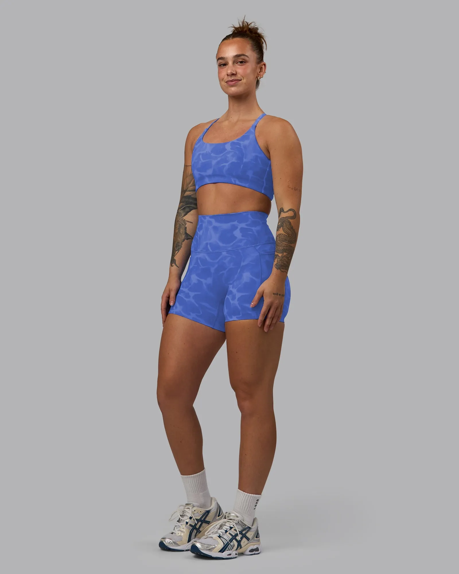 Twist Sports Bra - Tranquil-Power Cobalt sold by LSKD product image thumbnail 3