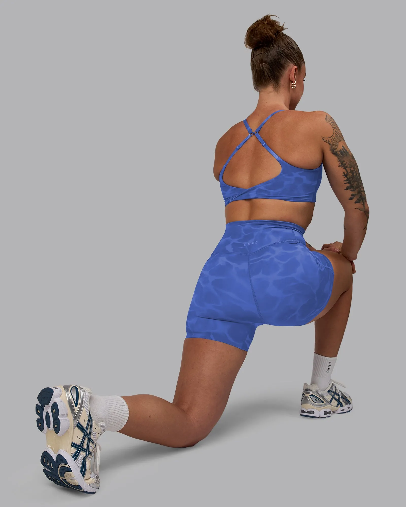 Twist Sports Bra - Tranquil-Power Cobalt sold by LSKD product image thumbnail 5