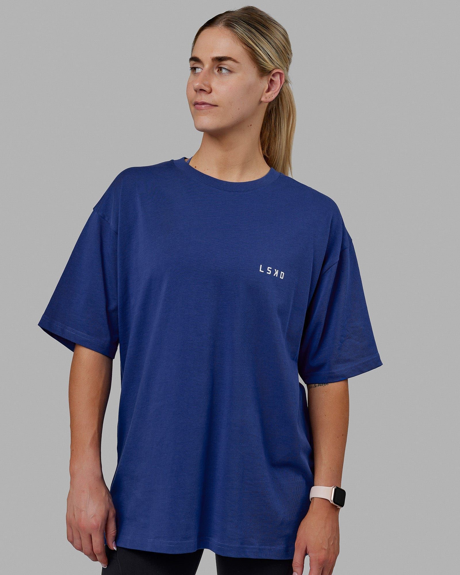 Unisex Endeavour Heavyweight Tee Oversize - Galactic Cobalt sold by LSKD product image thumbnail 2
