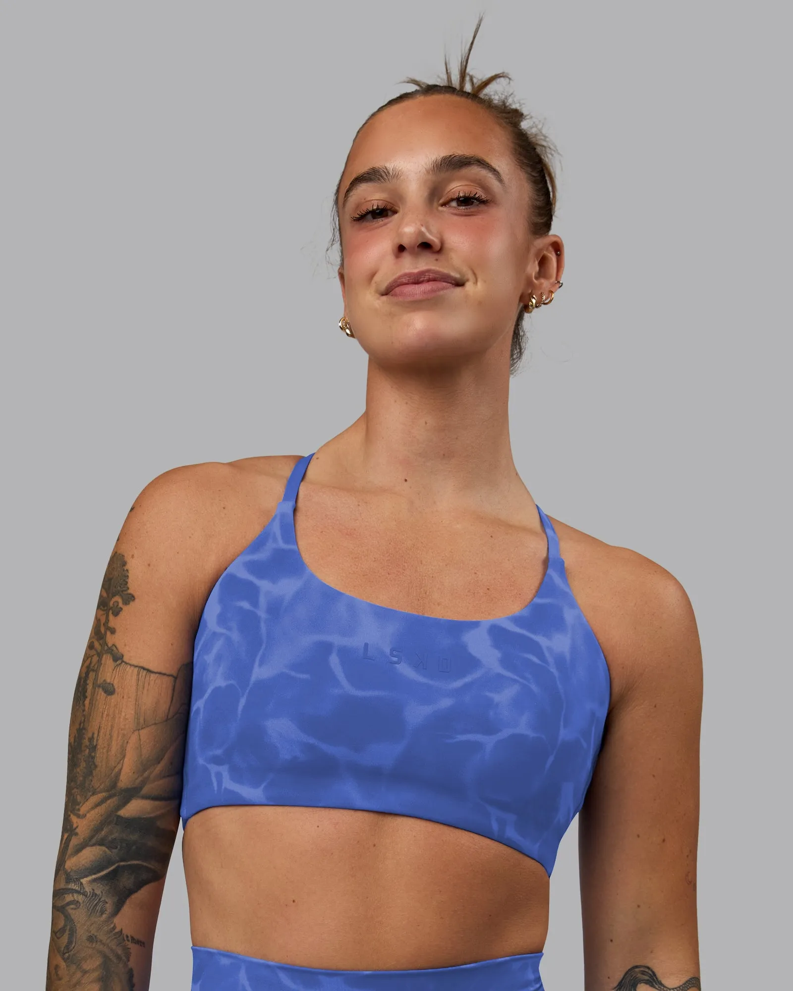 Twist Sports Bra - Tranquil-Power Cobalt sold by LSKD product image thumbnail 2
