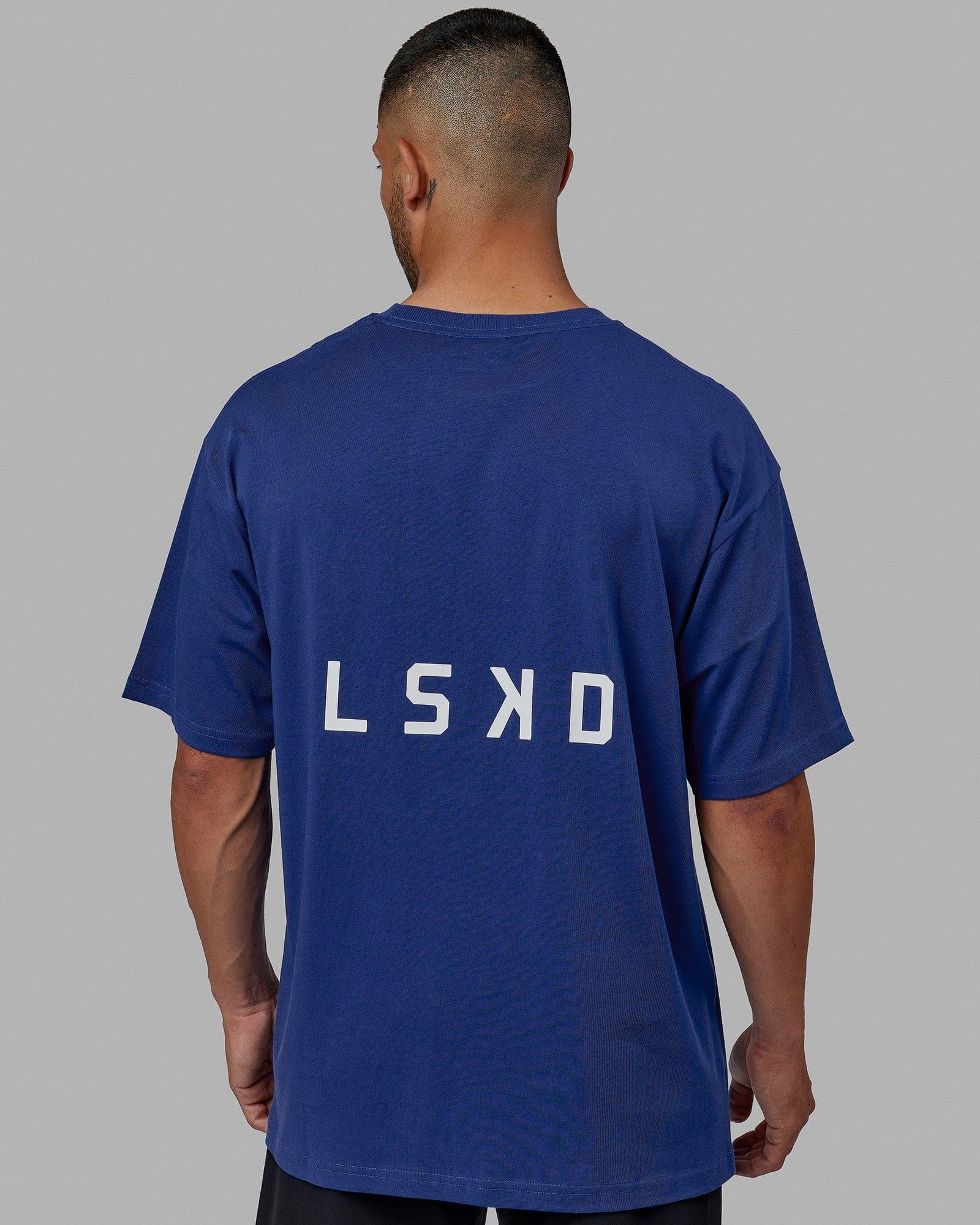 Unisex Endeavour Heavyweight Tee Oversize - Galactic Cobalt sold by LSKD product image thumbnail 4