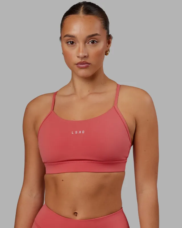 Lift Sports Bra - Mineral Red sold by LSKD