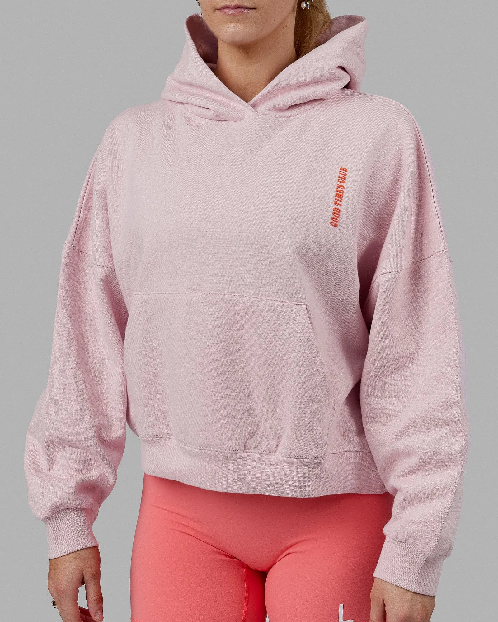 Good Times Global Heavyweight Hoodie - Marshmallow-Orange sold by LSKD product image thumbnail 4