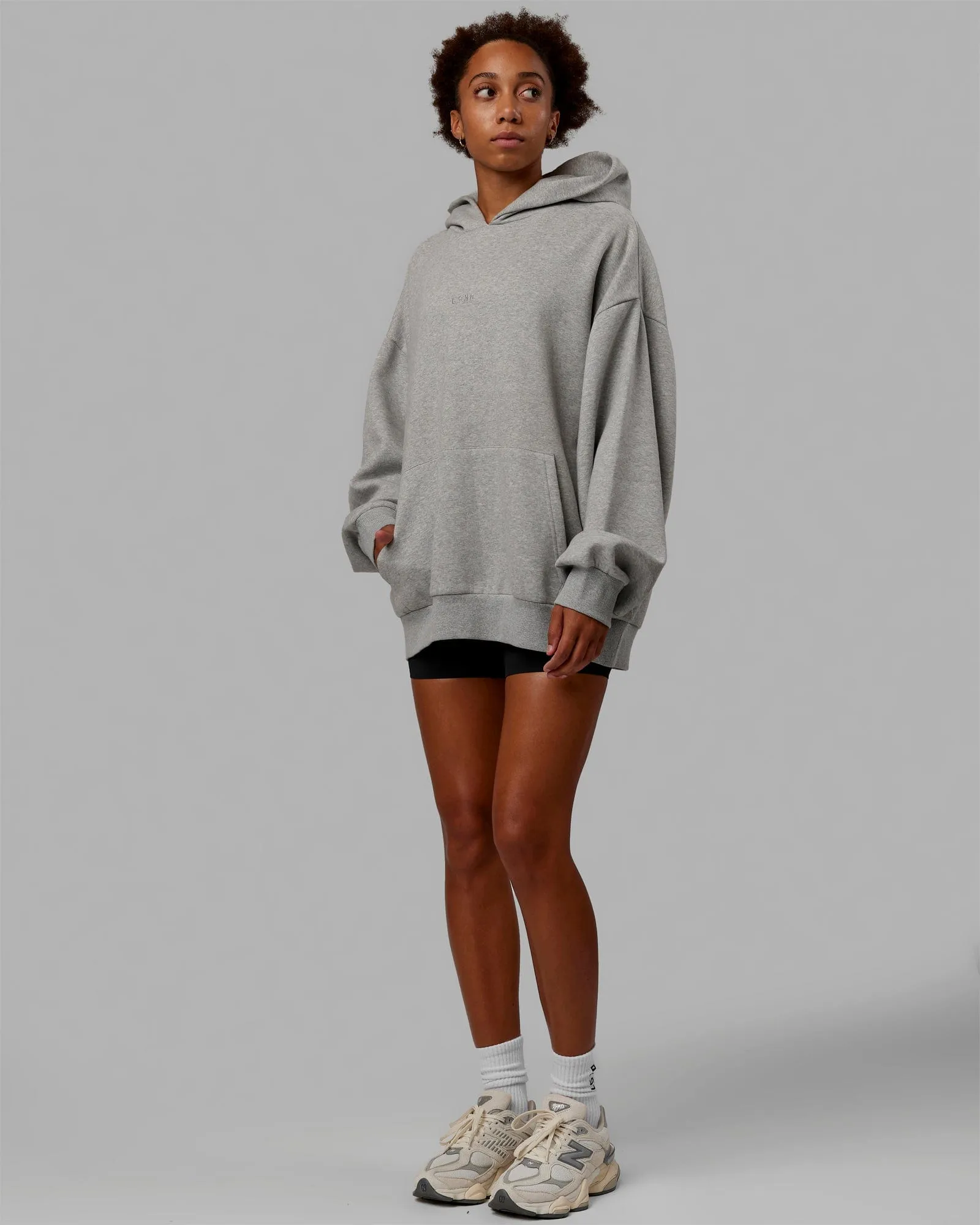 MVP Oversized Hoodie - Lt Grey Marl sold by LSKD product image thumbnail 5