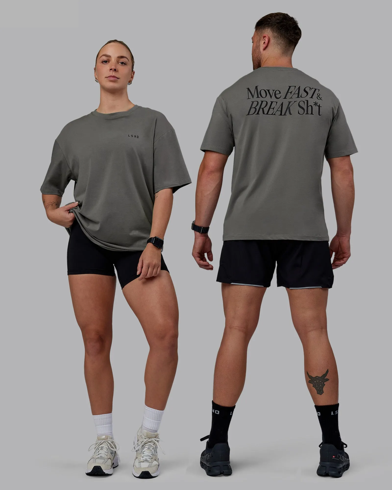 VS5 FLXCotton Tee Oversize - Storm Front-Black sold by LSKD