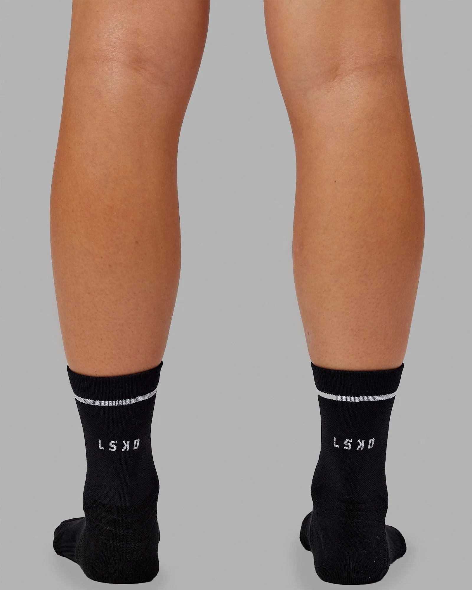 Fast Performance Quarter Socks - Black-White sold by LSKD product image thumbnail 3