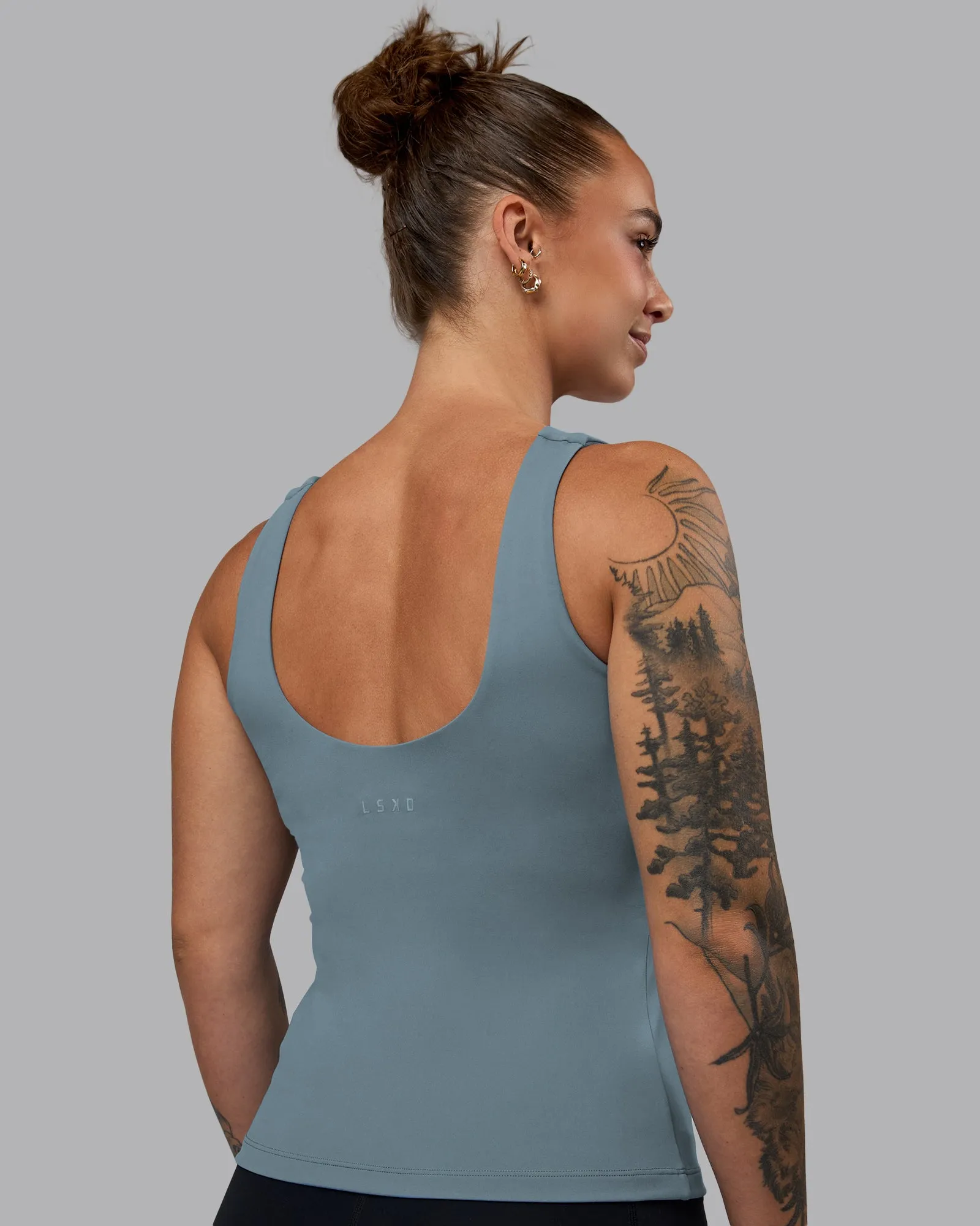Staple Active Shelf Bra Tank - Elemental Blue sold by LSKD product image thumbnail 3