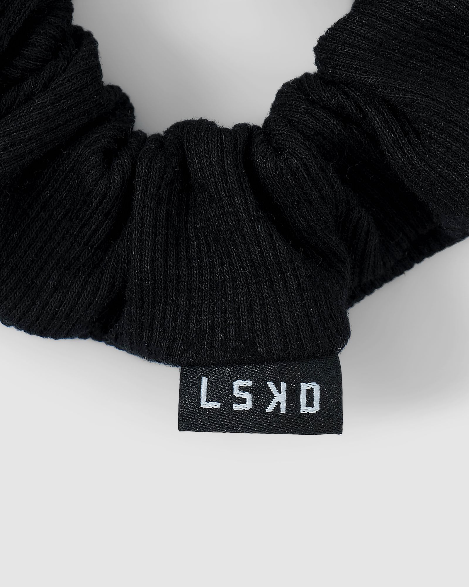Rib Scrunchie - Black sold by LSKD product image thumbnail 2