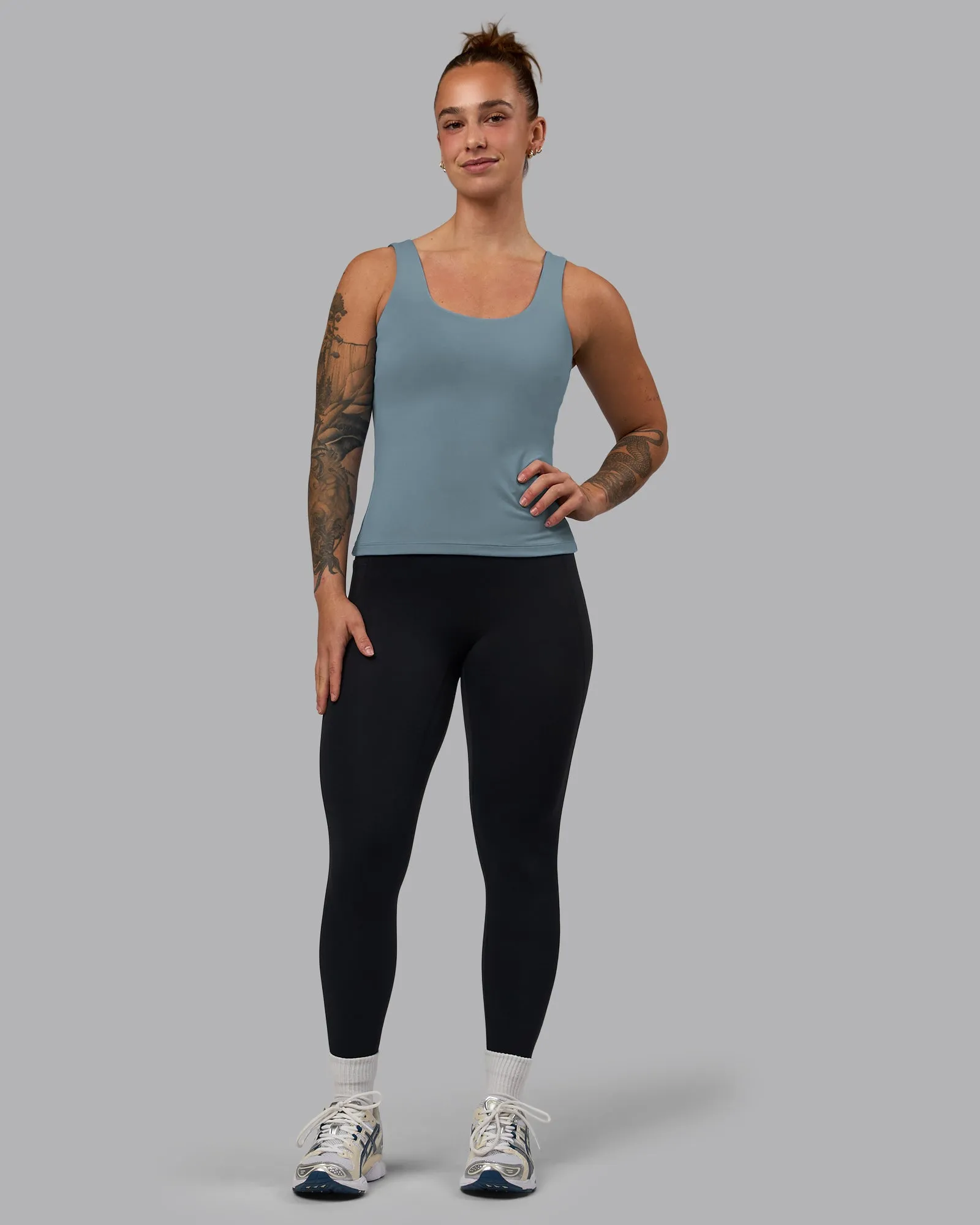 Staple Active Shelf Bra Tank - Elemental Blue sold by LSKD product image thumbnail 5