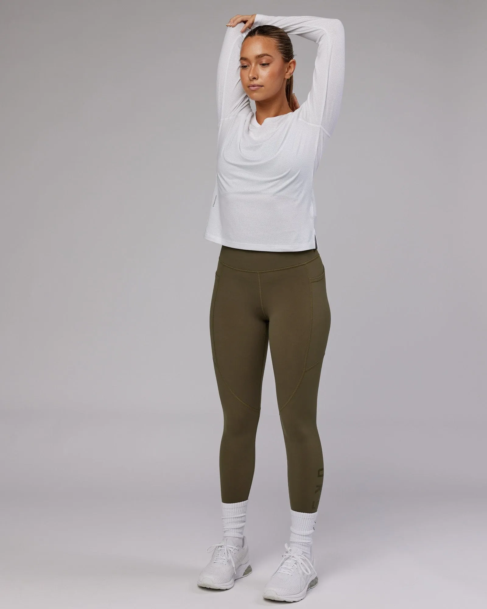 Perform VapourFLX LS Tee - White Marl sold by LSKD product image thumbnail 2