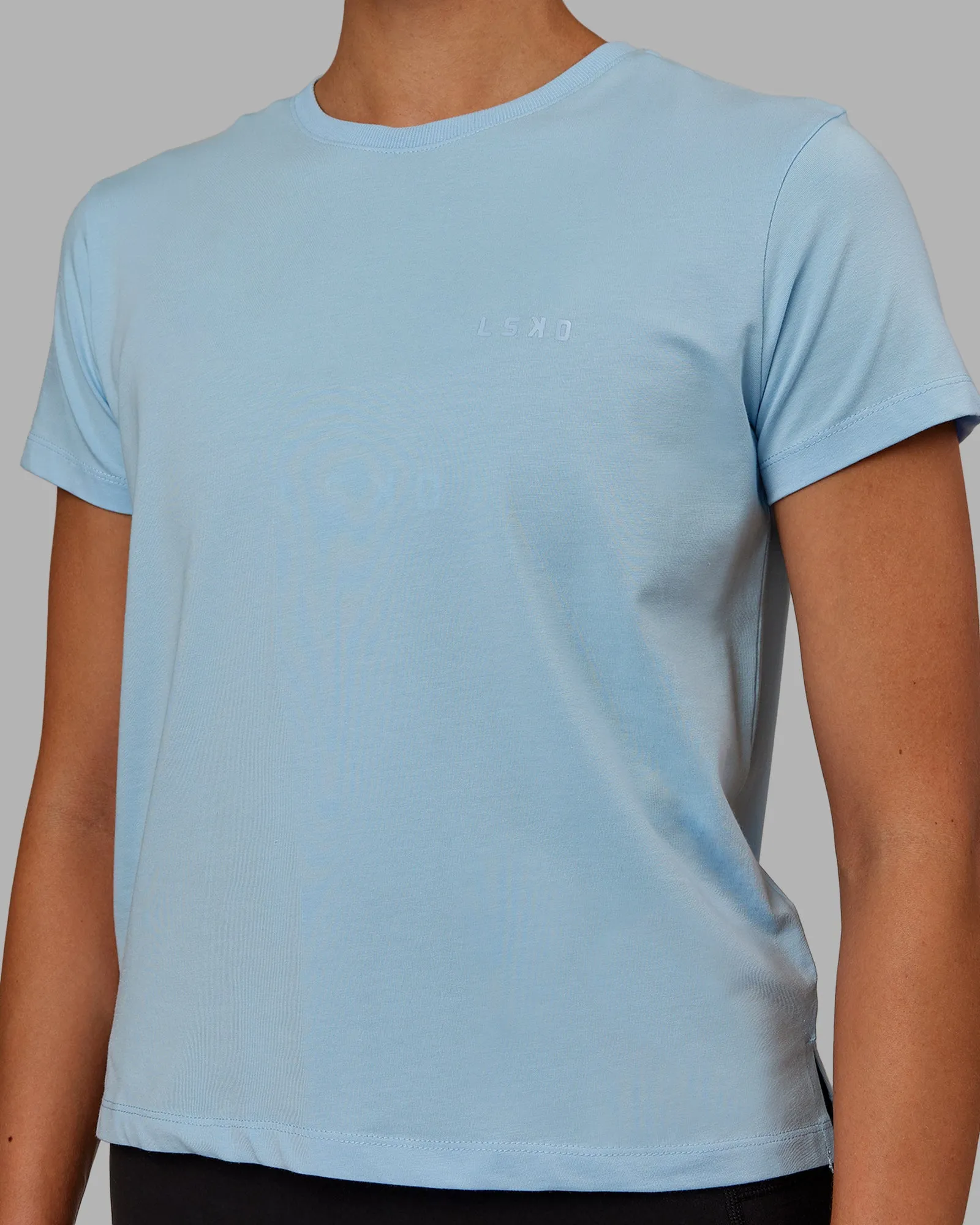 Deluxe PimaFLX Tee - Glacial Blue sold by LSKD product image thumbnail 4