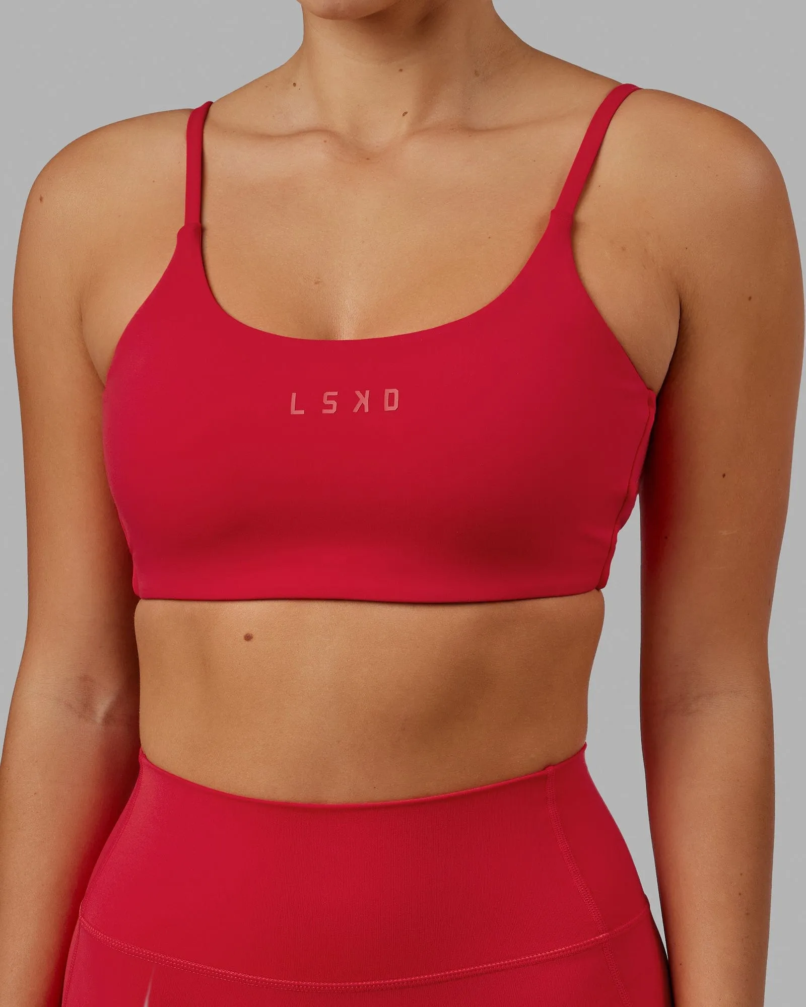 Twist Sports Bra - Scarlet sold by LSKD product image thumbnail 4