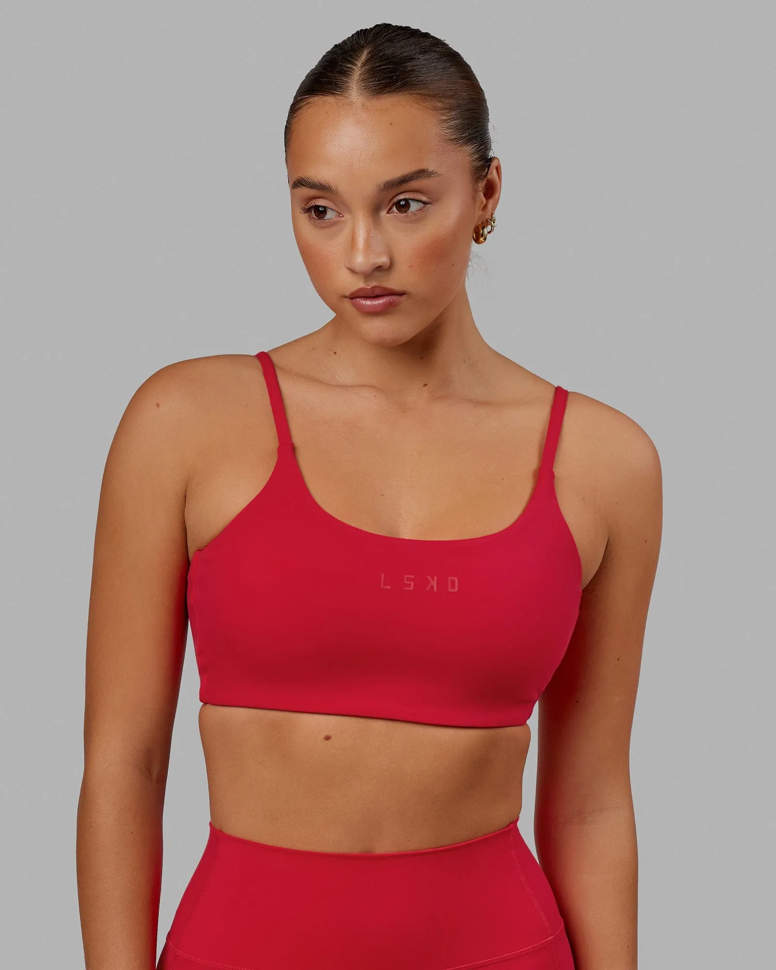 Twist Sports Bra - Scarlet sold by LSKD