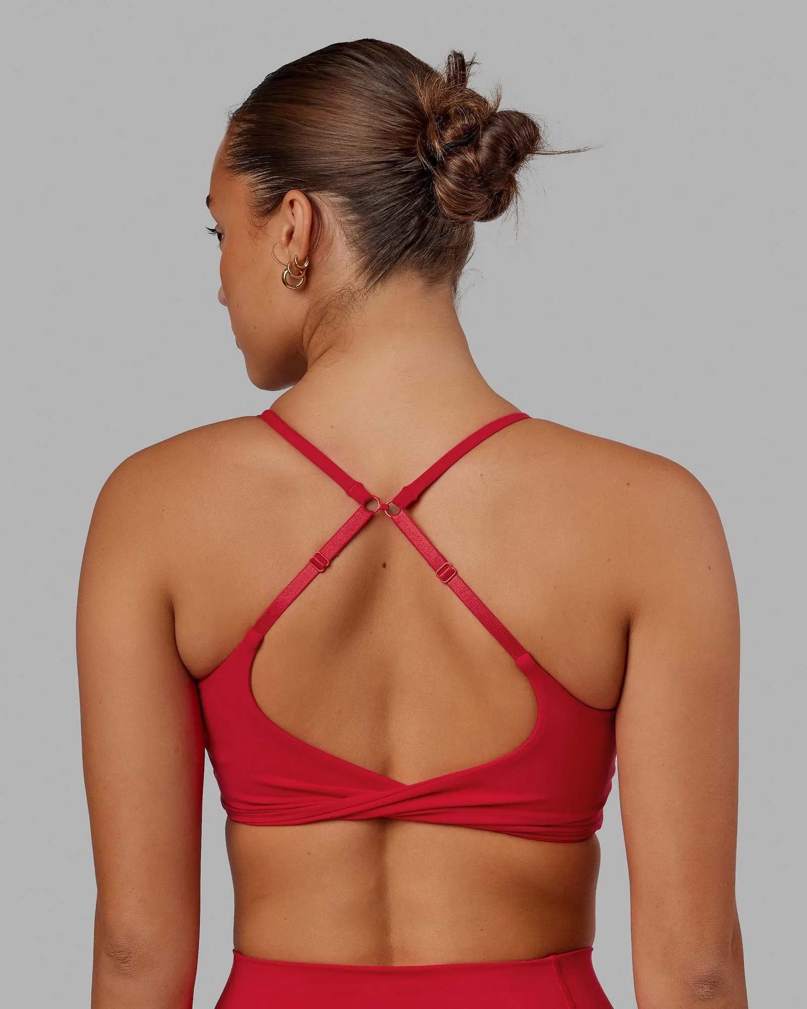 Twist Sports Bra - Scarlet sold by LSKD product image thumbnail 2