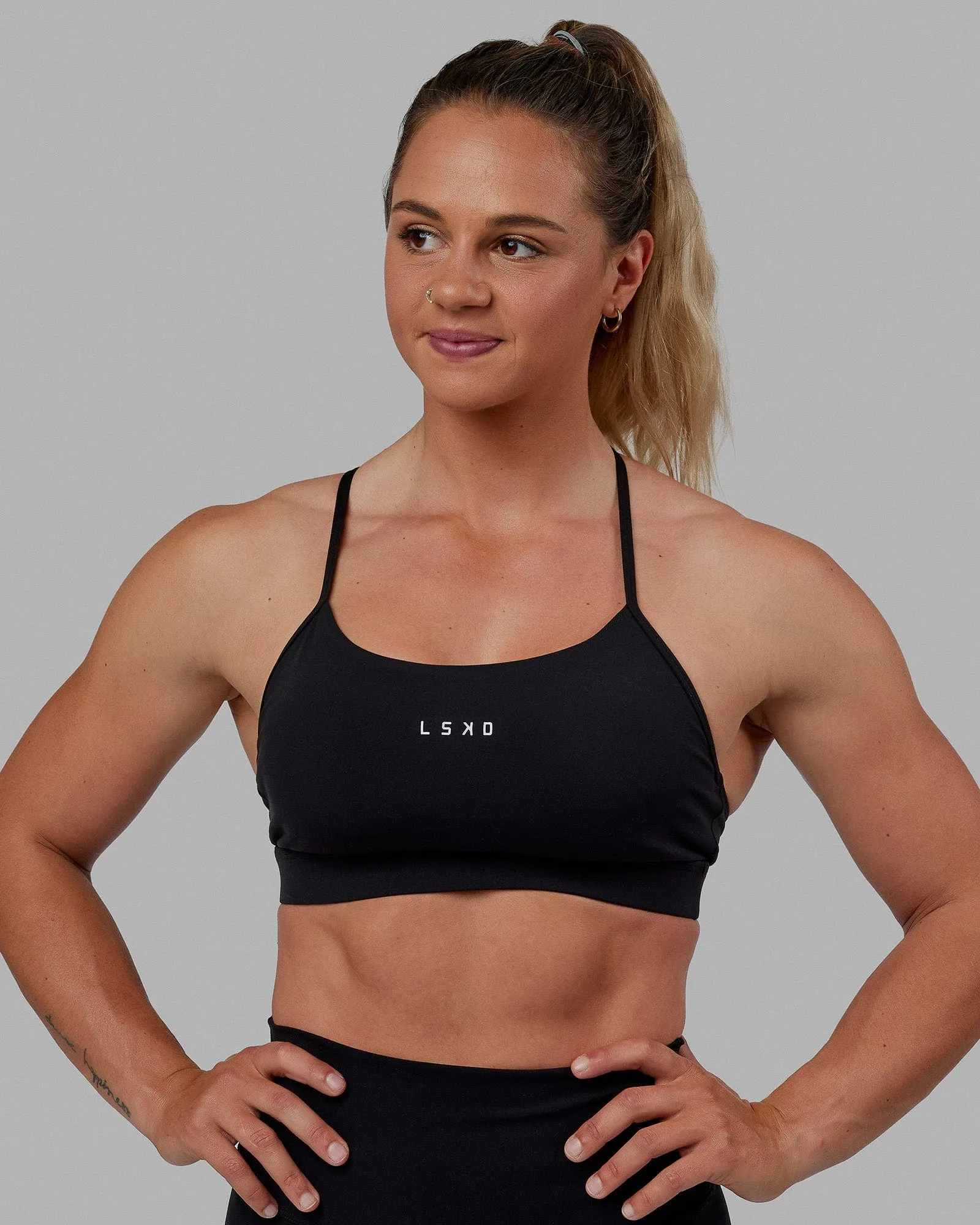 Lift Sports Bra - Black sold by LSKD product image thumbnail 4