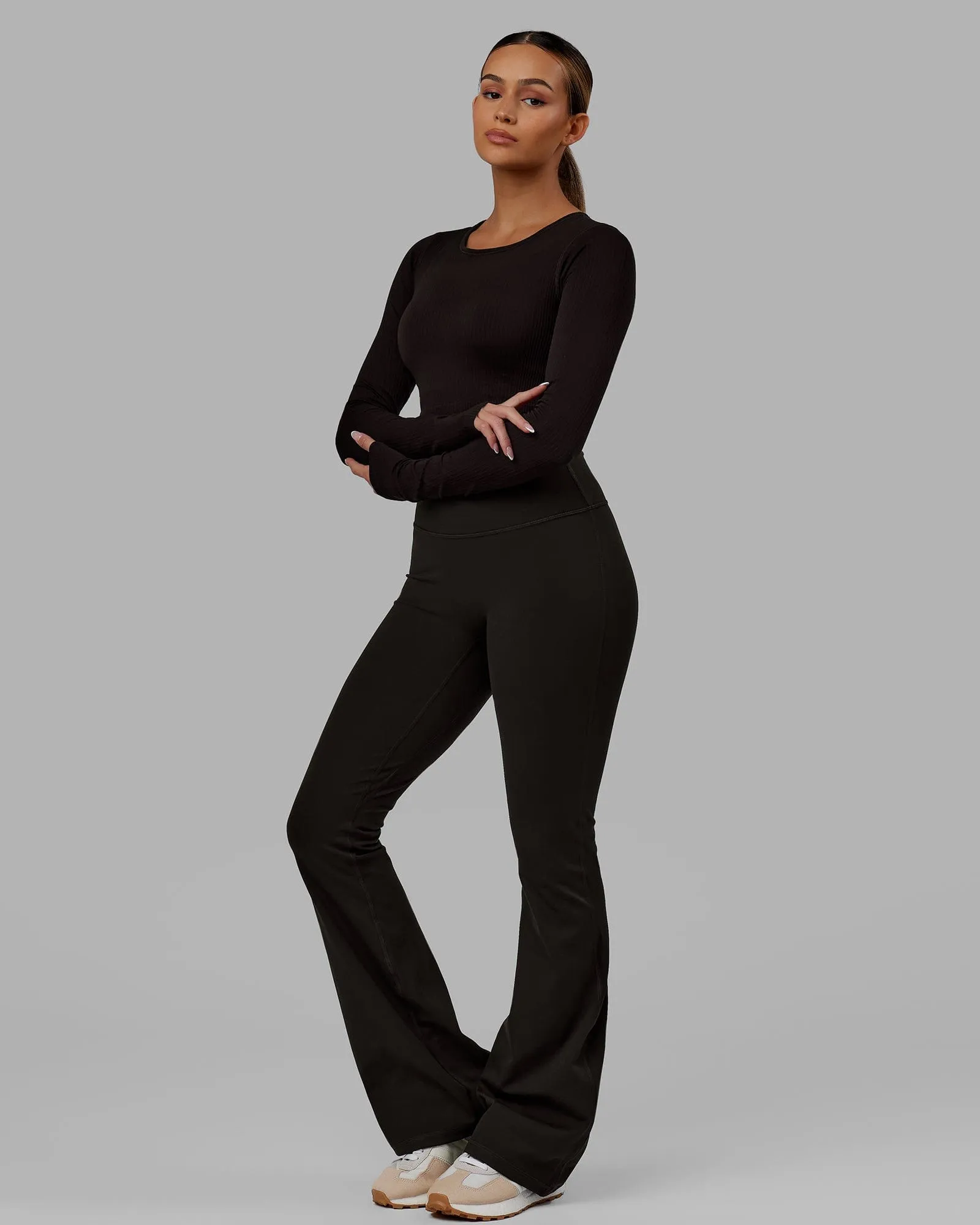 Ultra Soft Seamless Long Sleeve Top - Dark Walnut sold by LSKD product image thumbnail 5