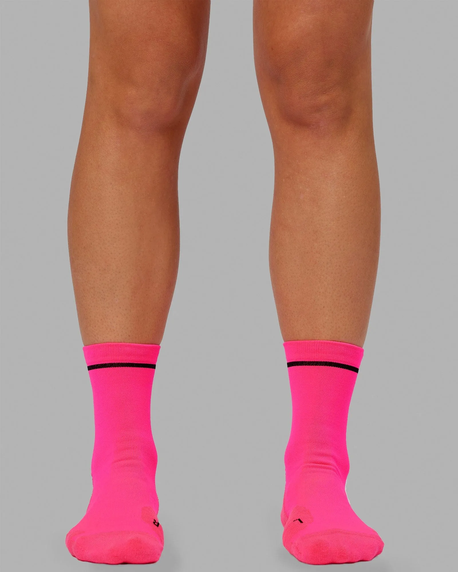 Fast Performance Quarter Socks - Neon Pink-Black sold by LSKD product image thumbnail 2