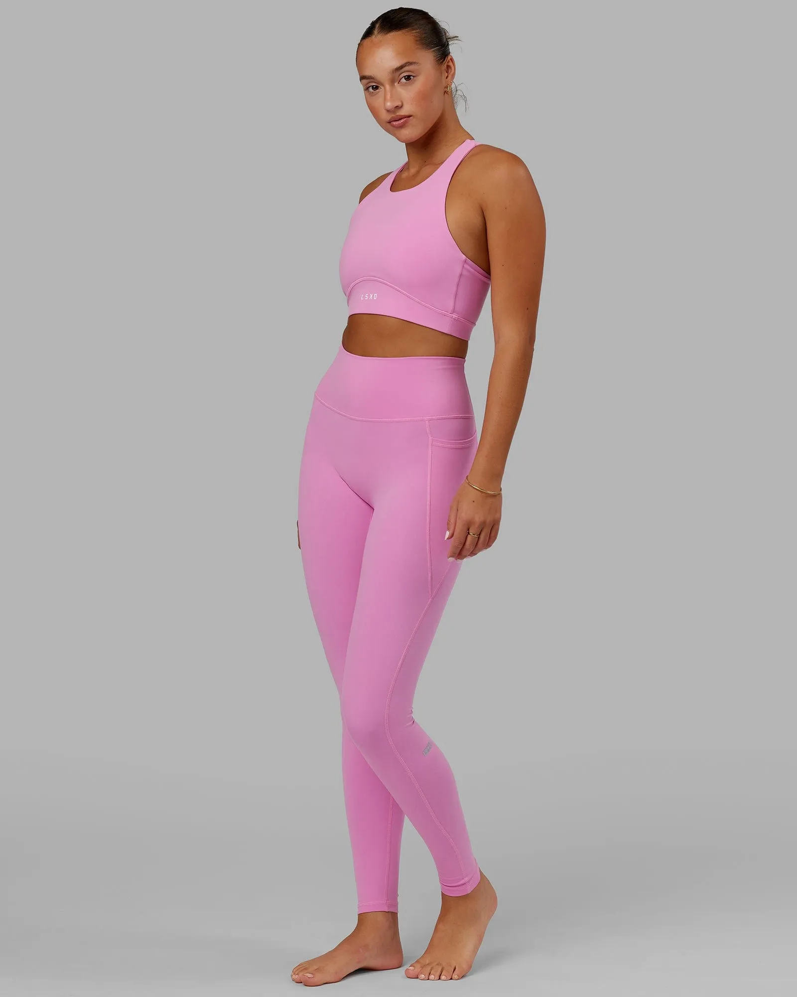 Fusion X-Long Tights with Pockets - Spark Pink sold by LSKD product image thumbnail 4