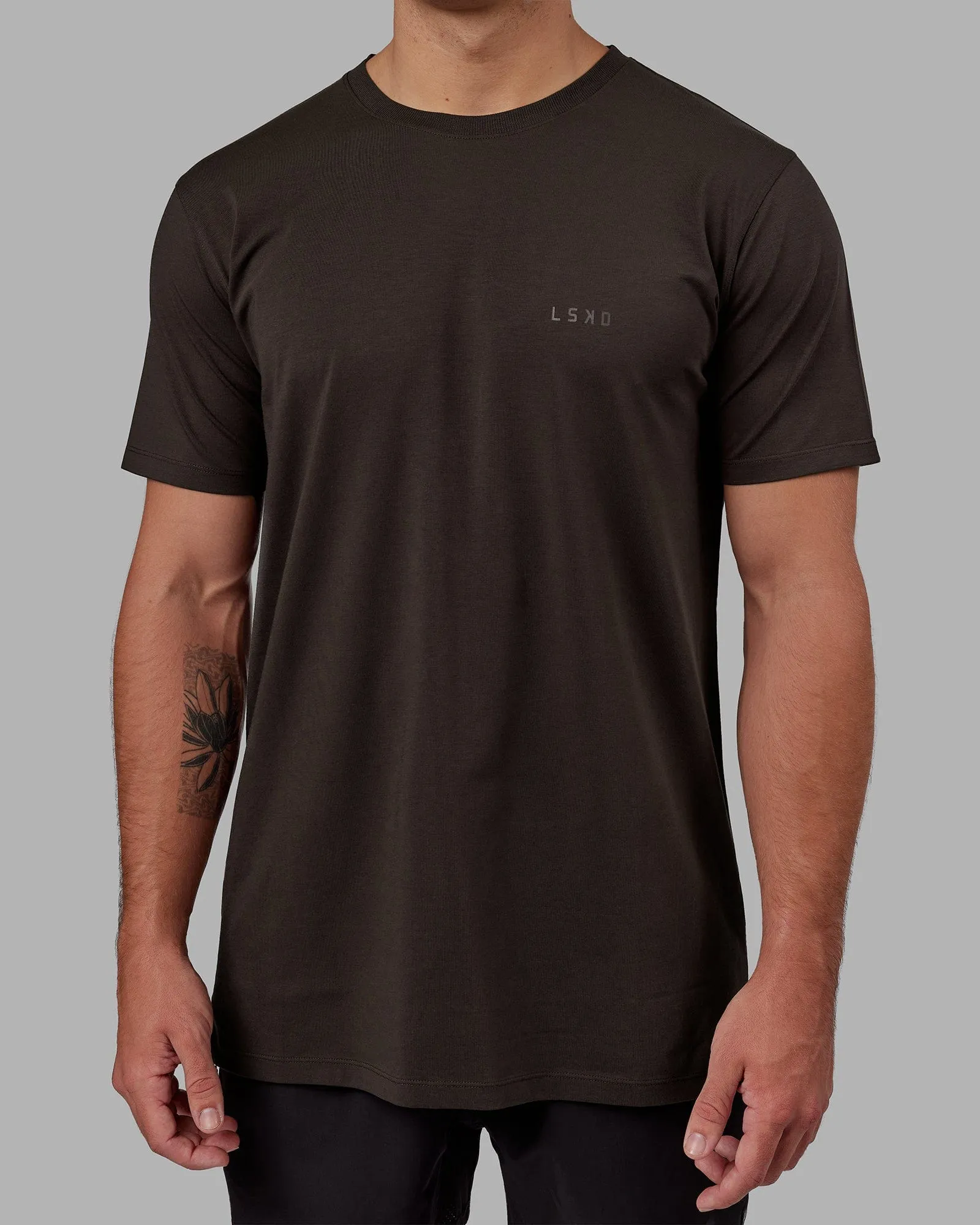 Deluxe PimaFLX Tee - Dark Walnut sold by LSKD