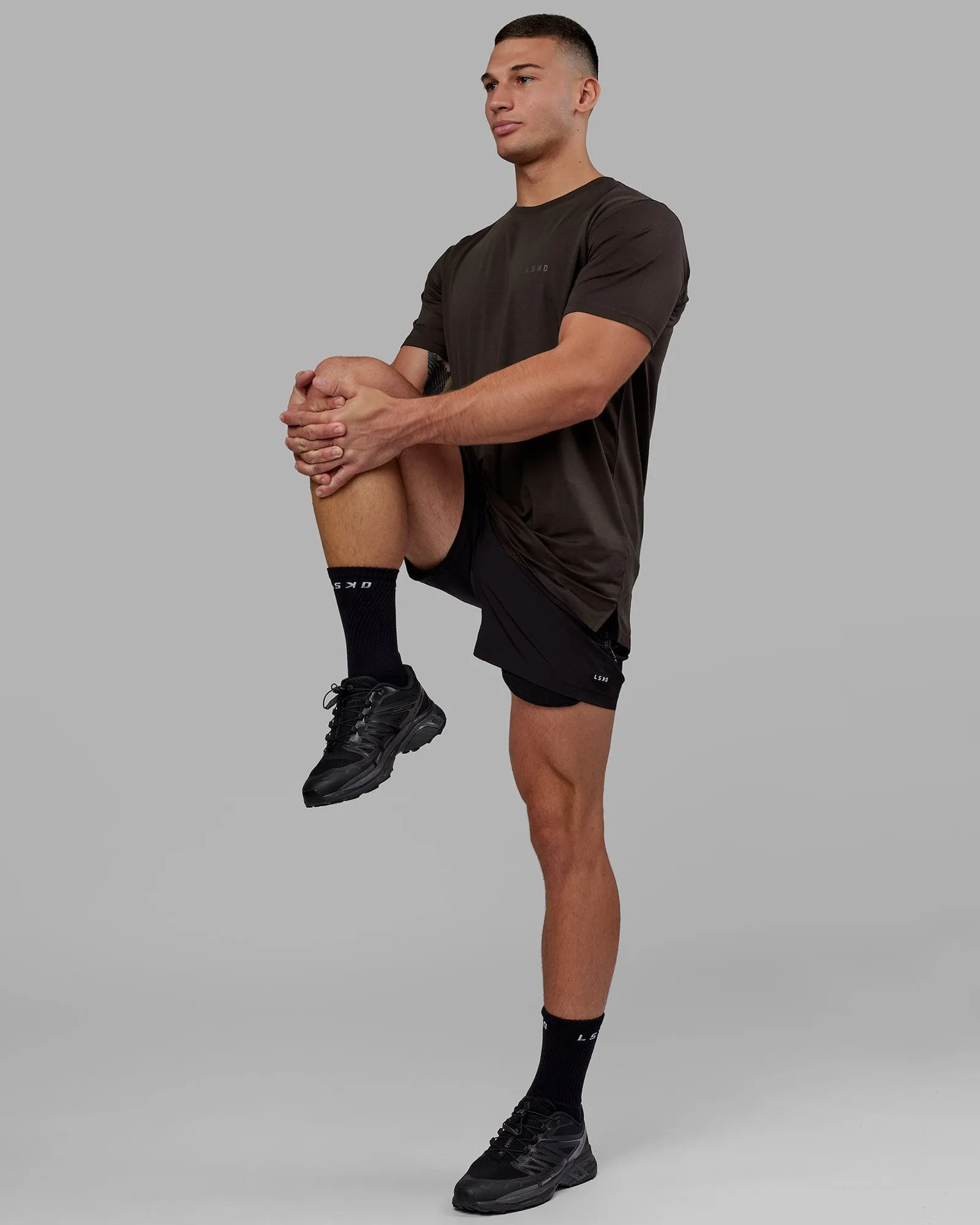 Deluxe PimaFLX Tee - Dark Walnut sold by LSKD product image thumbnail 2