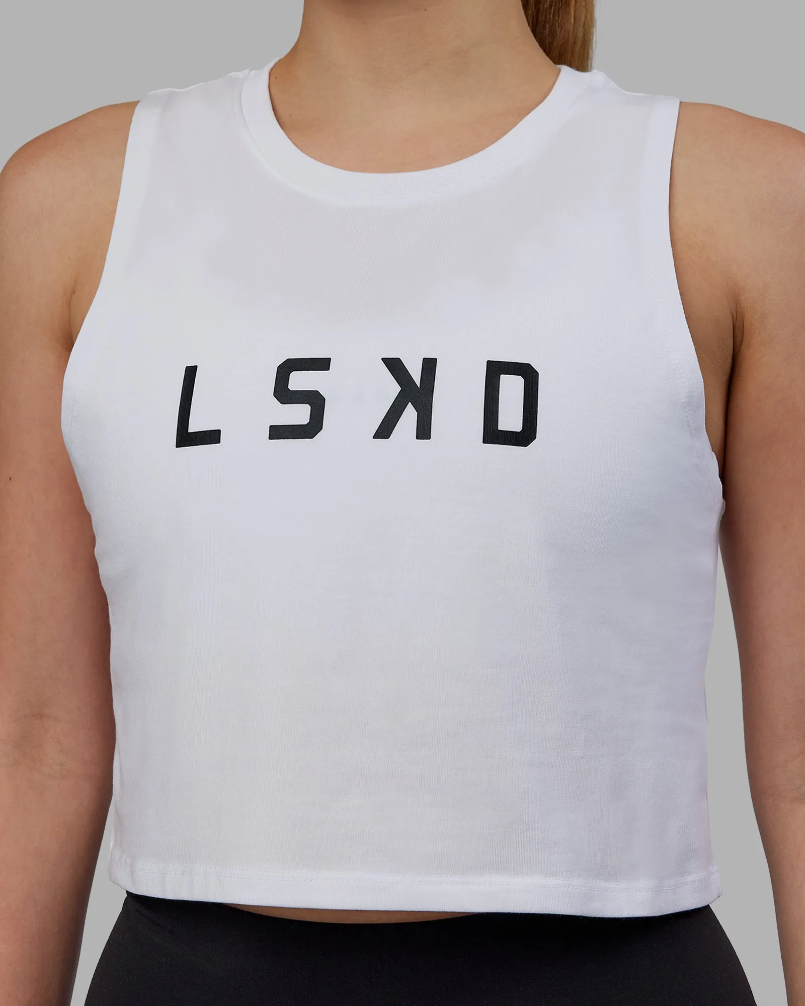 Agile FLXCotton Tank - White-Black sold by LSKD product image thumbnail 4