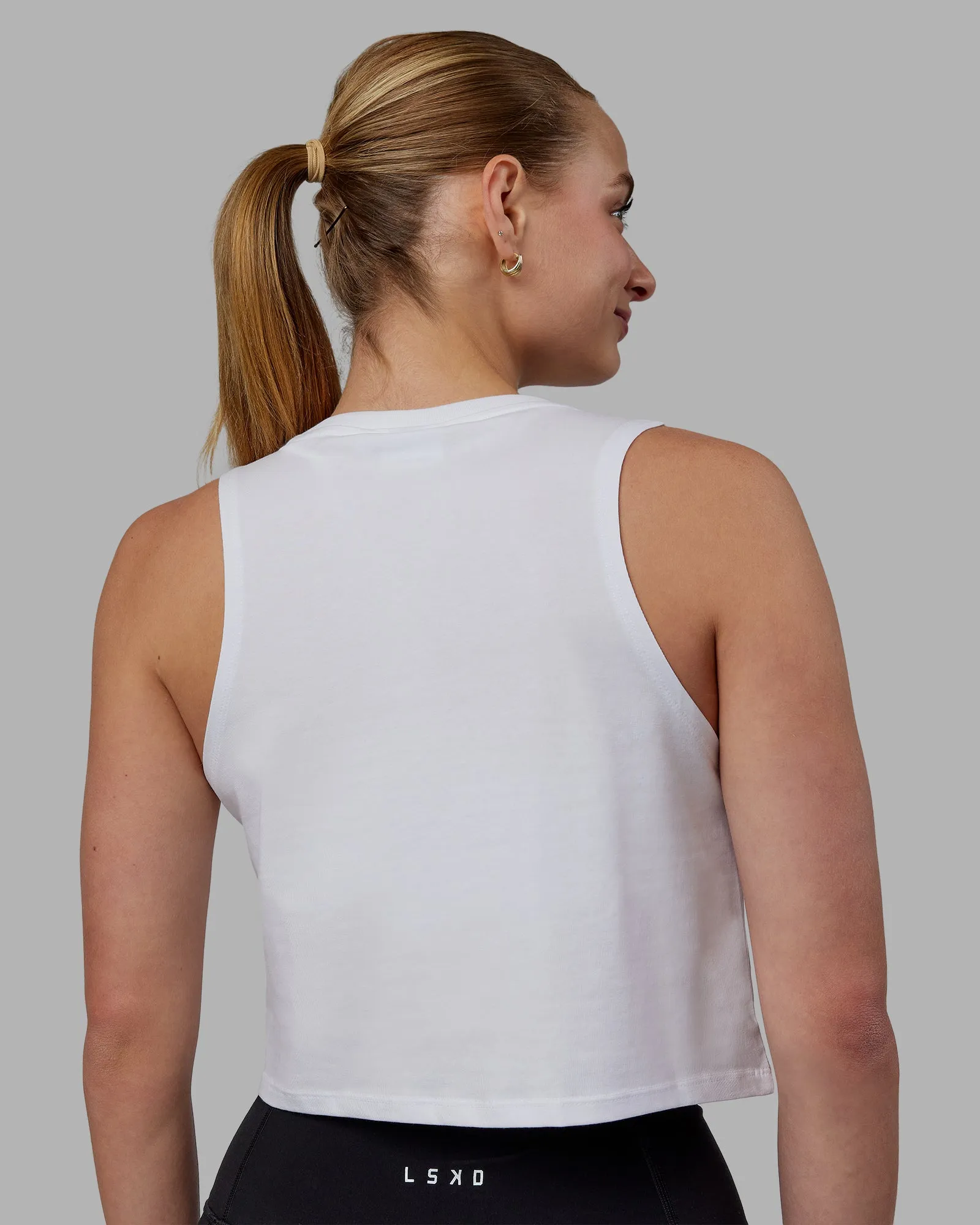 Agile FLXCotton Tank - White-Black sold by LSKD product image thumbnail 3